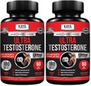 Kaya Naturals UltraTest- Men's T Booster with Tongkat Ali, Horny Goat Weed, Tribulus - Natural Workout Supplement for Energy, Stamina, and Strength Booster - 180 Count (Pack of 2)