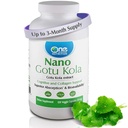 One Planet Nutrition Nano Gotu Kola 250 mg Veggie Capsules (120 Servings) - Nano-Particle Size Gotu Kola Extract - Enhances Brain Function & Collagen Synthesis - Non-GMO, Vegan, Gluten-Free
