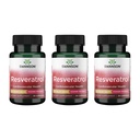 Swanson Resveratrol - Higher Potency 250 mg 30 Caps (3 Pack)