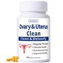 Lunza Ovary and Uterus Cleanse, Female Balance & Monthly Comfort Support, Supports Healthy Cycles & Reproductive Wellness, 60 Vegan Capsules