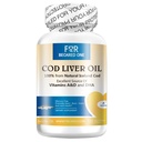 Fermented Cod Liver Oil 120 Softgels,Omega-3+ Vitamins A & D-Heart & Brain Health, Healthy Immunity, Overall Wellness (Lemon Flavor)