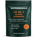 SupremeMale 10 in 1 Alpha Gummies, 4000 mg for Men(1)