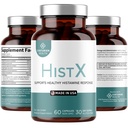 Histx Support Supplement, All Natural Formula with Quercetin, Stinging Nettle & Vitamin C, French Maritime Pine Bark Extract for Balance & Immune Support, 60 Vegan Capsules, Made in USA