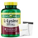 Spring Valley L-Lysine 1000mg 100 Tablets, llysine Supplement for Immune Support Set with Basket Goods Store