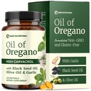 Oil of Oregano with Black Seed Oil Softgels | Immune Support | High Carvacrol | Seasonal Wellness & Antioxidant Support with Garlic Extract | Third-Party Tested & Non-GMO | 120 Oregano Oil Capsules