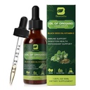 Oregano Oil Drops, Oil of Oregano with Black Seed Oil, Vitamin E, 80% Carvacrol Oregano Supplement Herbal Blend for Immune & Antioxidant Support, Digestive, Overall Health | Vegan | Non-GMO | 1 Fl Oz
