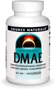 Source Naturals DMAE, Διμεθυλαμινοαιθανόλη Bitartrate - Υποστηρίζει τη διανοητική συγκέντρωση *, 351mg - 100 κάψουλες