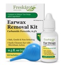 Ear Wax Removal Kit, Earwax Removal Drops with Carbamide Peroxide 6.5%, 15 mL Ear Cleaner with Soft Rubber Bulb Syringe for Ear Cleaning and Ear Wax Cleaner Routine, 1 Pack