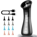 Ear Wax Removal, Upgraded Electric Ear Cleaner with Safe Efficient Comfortable Pressure Modes, Ear Cleaning Kit-12 Nozzles, Ear Wax Cleaner Irrigation Flushing System with Wastewater Recovery