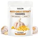 OLELON Aged Garlic Extract 170 Softgels - Odorless, Non-GMO & Organic Garlic Supplement for Heart Health, Immune Support & Antioxidant Benefits