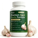 QoCore Premium Aged Black Garlic 1000mg - 90 Capsules, Odorless Garlic Supplement with SAC, Premium Aged Garlic Extract