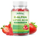 R Alpha Lipoic Acid Gummies, Stabilized R-Alpha Lipoic Acid, ALA Supplement for Antioxidant & Metabolism Support, Vegan, Non-GMO, Gluten Free, Strawberry Flavor - 60 Count