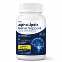 R-Alpha Lipoic Acid 600mg with Benfotiamine 300mg - Nerve Support Supplement for Hands & Feet Comfort - R-ALA with ALCAR, NAC & CoQ10 - Antioxidant, Energy & Metabolism Support - 120 vegan Capsules