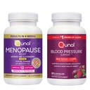 Qunol Blood Pressure Support Beet Root Capsules, 60 Count + Menopause Relief Capsules, + Vitamin B6, 60 Count