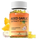 Aged Garlic Extract Gummies, 500mg Odorless Aged Garlic Supplements, Sugar Free, Vegan, Non-GMO, Pineapple Flavor, 60 Gummies