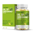 ZAYMAN Oil of Oregano Softgels 6000mg with Black Seed Oil 200mg | Non-GMO Plant-Based Carvacrol & Thymoquinone | 120 Softgels