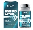Tinnitus Relief for Ringing Ears, Advanced Ear Health Supplement | Natural Inner Ear Vitamins for Auditory Function and Daily Well-Being, Non-GMO & Vegan, 120 Capsules