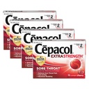 Cepacol Extra Strength Sore Throat & Cough Relief Lozenges, 16 Count, Cherry Flavor, Maximum Numbing, Fast Acting Relieves Sore Throat Pain, and Quiets Cough (Pack of 4)