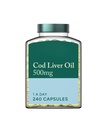 H and B, Cod Liver Oil 500mg. - 240 Capsules
