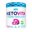 ANS Performance Ketovita Supplement Beta-Hydroxybutyrate Ketones Drink Powder with Zero Sugar and 30 Servings, Boosts Metabolism, Pink Lemonade