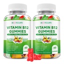 2 Pack Methyl B-12 3000mcg Gummies for Kids & Adults, Vitamin B12 (Methylcobalamin) with Vitamin B6, Folate & D3, Supports Energy, Metabolism & Immune Wellness, 120 Count