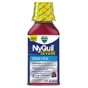 Vicks Nyquil Severe Cold and Flu Nighttime Relief Liquid, Berry Liquid, 12 Fl Oz (Pack of 12)
