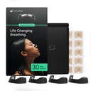 Intake Breathing — Magnetic Nasal Strips Starter Kit | Reusable Band + Tabs | Nasal Strips for Sleep, Snoring, Breathing & Sports | Stronger Lift Than Traditional Nose Strips | 4 Sizes, 30 Tabs, Black