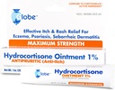 Globe Hydrocortisone Μέγιστη Δύναμη Διαφανής Αλοιφή 1%,1 oz 