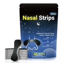 60 Pcs Nasal Strips for Snoring - Extra Strength Nose Strips for Breathing | with Strong Adhesion - Sweat Resistant Design for All Day Use - Improves Sleep and Workout Performance - Black