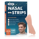 100Pcs Nasal Strips for Snoring, Extra Strength Nose Strips Breathing, Nose Tape for Sports and Sleep, Anti Snoring Strips Help Stop Snoring and Nasal Congestion Relief