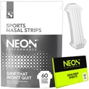 Nasal Strips (60 Count) - Oil & Sweat Resistant Adhesive - Athletic Nasal Strips for Sport & Nose Strips for Snoring & Sleeping - Nose Strips for Breathing (Clear Transparent)