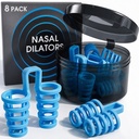 Nasal Dilators Cones for Sleeping & Breathing (8 Pairs 4 Sizes) – Flexible EVA Internal Nose Vents to Open Nostrils – Nasal Airflow, Deviated Septum, Sinus & Snoring Relief, Device for Nasal Snorers