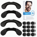 Nasal Strips for Snoring (30 Count, Black), Boost Oxygen Uptake & Sleep Quality, Anti Snore Device for Congestion Relief, Sweat Resistant, Strength Snoring Solution for Comfortable Sleep