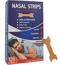 Nasal Strips - 120 Count Nasal Strips for Snoring, Extra Strength Tan Nasal Breathing Strips to Improve Sleep, Instant Nasal Congestion Relief Caused by Colds & Allergies