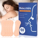 Nasal Strips for Snoring,60 Ct Nose Strips for Breathing, Promote Deeper Sleep & Enhance Sports Performance, Sweat-Resistant for Men and Women (Beige)