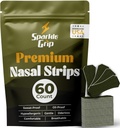 Universal Nose Strips for Breathing (60 Count) Oil&Sweat Proof Adhesive-Athletic Nasal Strips for Snoring & Sleeping-Army Green, Wide, Size Fit All Extra Strength Snoring Solution for Sleep USA Brand