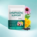 Lymphatic Drainage Supplements, Herbal Lymph System Support Supplement for Women & Men with Dandelion, Burdock, Echinacea, Turmeric, Bromelain, Fluid Balance & Immune Health, 240 Softgels