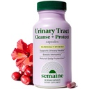 Semaine Urinary Tract Cleanse & Protect - 60 ct, Bladder Support Supplement for Women, Flushes Urinary Tract. Combines Cranberry Proanthocyanidins with Hibiscus
