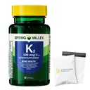 Spring Valley Vitamin K2 100mcg- 60 softgels (Pack of 1), Set by Basket Goods