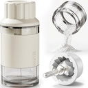 GAONLY Ceramic Core Small Pill Crusher Fine Powder –Manual Pill Grinder for Elderly & Pets, Free Twist-to-Grinder for Arthritic Hands, Crushes Meds/Vitamins to Fine Powder (White)