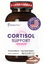 Cortisol Supplement for Women, Hormone Balance & Mood Support for Women’s Stress & Emotional Wellness, with Vitex, Ashwagandha, L-Theanine, Magnesium & Saffron, Made in USA, 90 Capsules