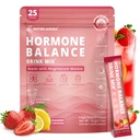 Hormone Balance Drink Mix for Women | Cortisol Reducer Supplement | Mood, Energy, & Sleep Support, Stress Relief | Shatavari, Myo-Inositol, Rhodiola Rosea, 25 Packets
