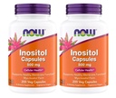 NOW Foods Inositol 500 mg - 200 Vegetarian Capsules (200 Count (Pack of 2)) | Superior Myo Inositol Form, for Healthy Membrane Function*, Cellular Health*, Support for Women
