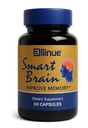 Smart Brain – Memory & Focus Supplement with Ginkgo Biloba, Bacopa, Vitamin B6 – Natural Formula, Caffeine-Free, 60 Capsules – Brain Support for Adults