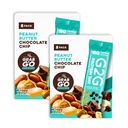 G2G Protein Bar, Peanut Butter Chocolate Chip, Real Food, Refrigerated for Freshness — 16 Count (2 Boxes)