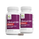Terry Naturally Clinical OPC Heart - Heart Health Supplement with Magnesium, Vitamin B6, Grape Seed Extract - Dietary Supplement for Artery Health & Circulation - 60 Capsules (Pack of 2)