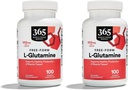 Ολόκληρη η αγορά τροφίμων, L Glutamine 500Mg Veggie Caps, 100 Count (Pack of 2)