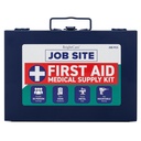 First Aid Kit for Job Site, Contruction & Contractor, Metal Case, 200 Piece | OSHA Compliant, Heavy Duty, Wall Mount & Portable
