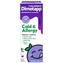 Children's Dimetapp Cold & Allergy Liquid, Grape Flavor, 8 fl oz | Antihistamine relieves runny nose, itchy throat & watery eyes, alcohol- and phenylephrine-free; multi-symptom; ages 6 & up
