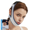 Double Adjustable Chin Strap for CPAP Users, Breathable and Comfortable Chin Strap for Snoring - Better Night's Sleep Chin Strap for Men and Women (Blue)